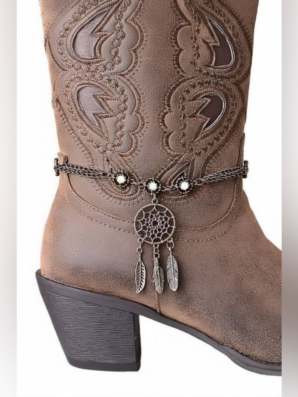 Waverly Bronze Dreamcatcher Boot Bracelet